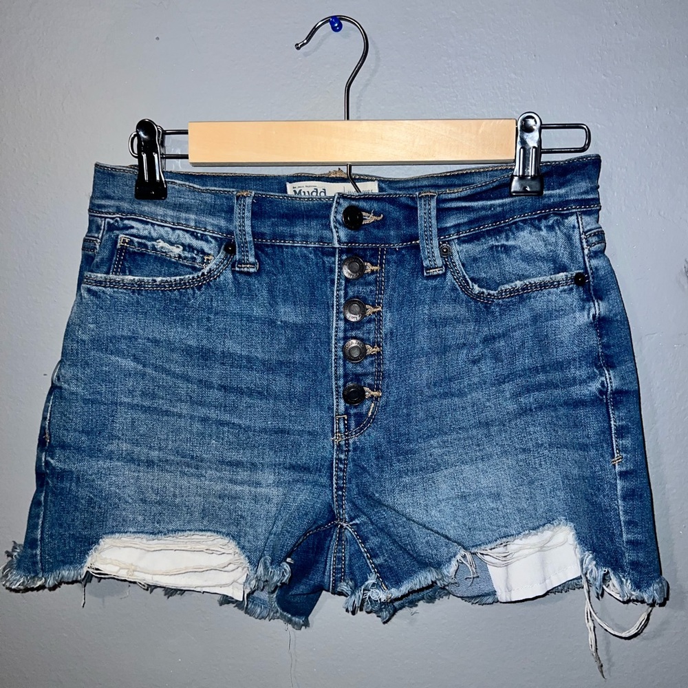 Mudd Flx Stretch High-Rise Jean Shorts